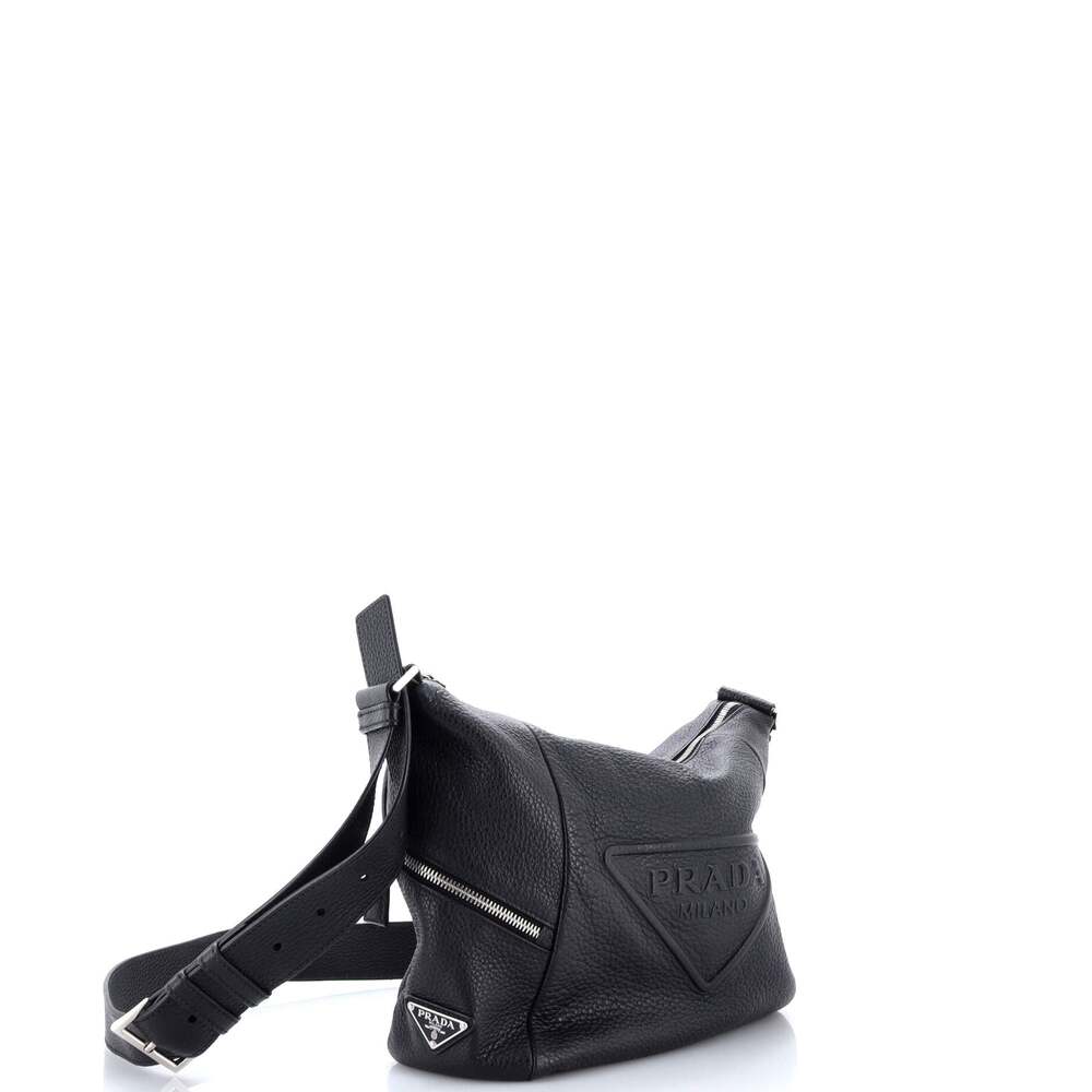 Prada Triangle Logo Embossed Side Zip #254316P15B - Picture 2 of 8